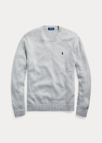 Men's Polo Ralph Lauren Iconic Cotton Crewneck Sweater | 475120CDU